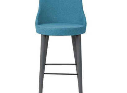 Stilvoll Barhocker Stuhl Designer Holzstuhl Esszimmerstuhl Hocker Bar Blau Neu